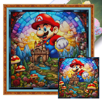 Mario - 11CT Stamped Cross Stitch 50*50CM