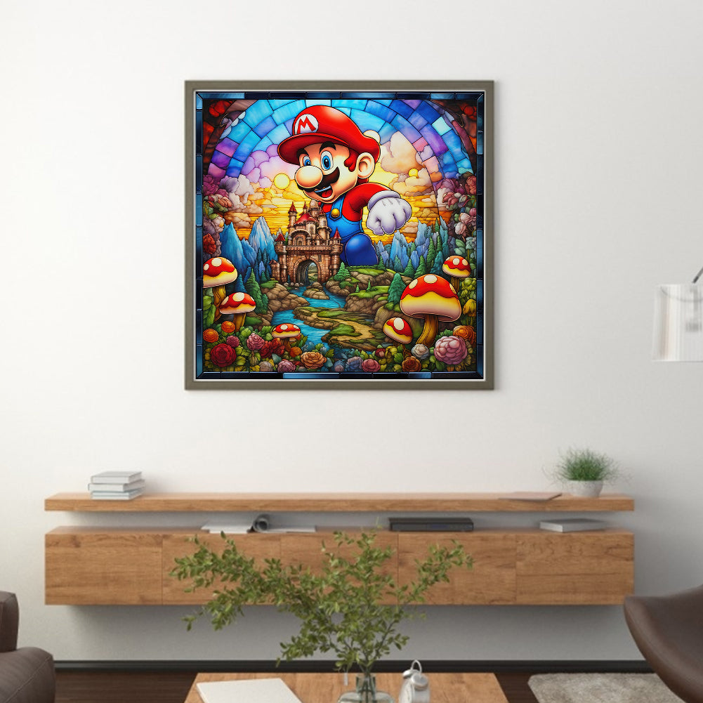 Mario - 11CT Stamped Cross Stitch 50*50CM