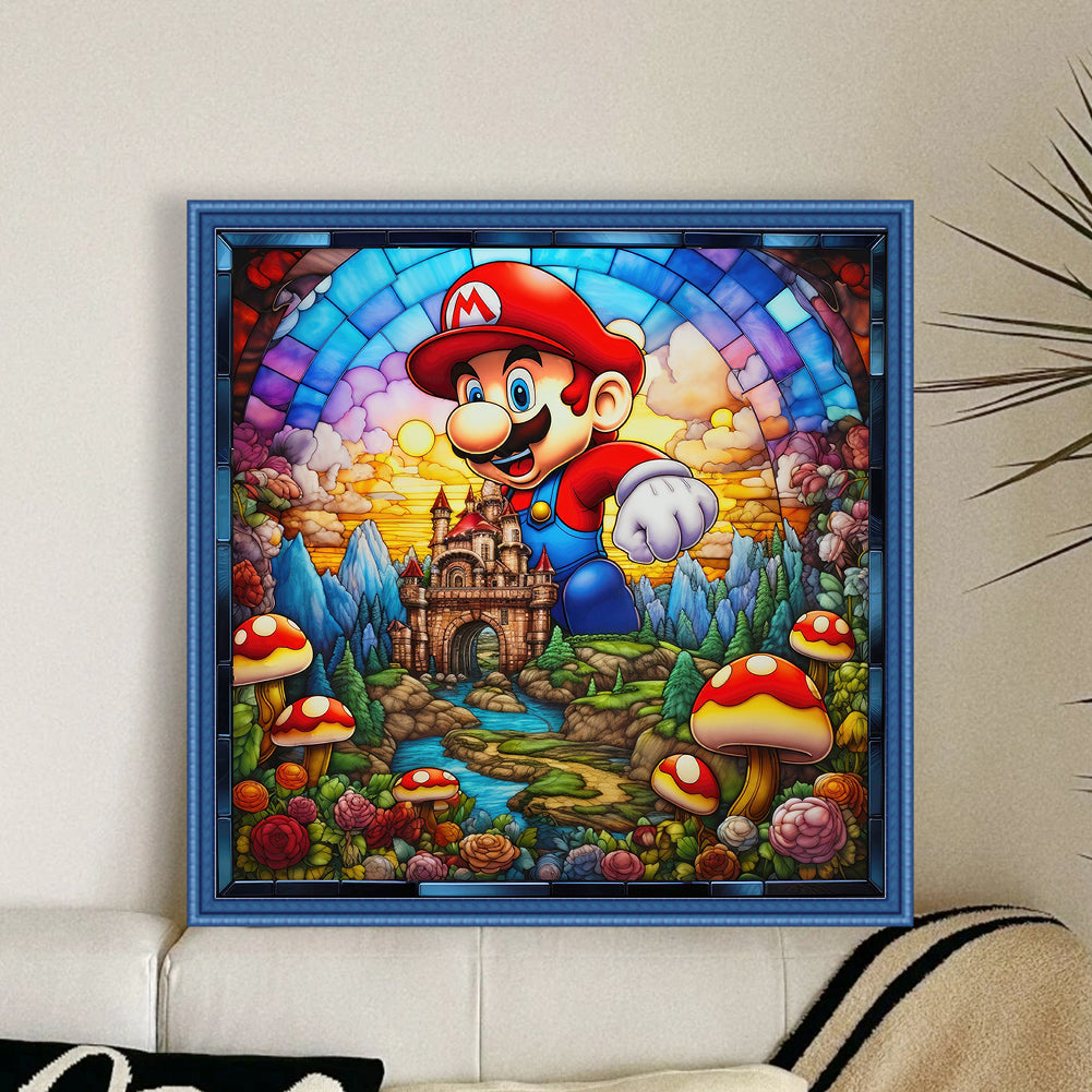 Mario - 11CT Stamped Cross Stitch 50*50CM