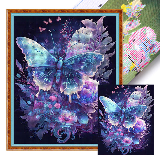 Fantasy Butterfly - 11CT Stamped Cross Stitch 40*50CM