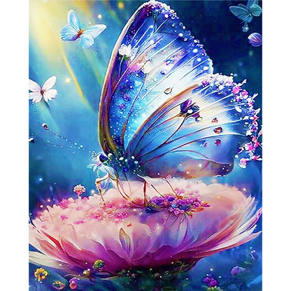 Fantasy Butterfly - 11CT Stamped Cross Stitch 40*50CM