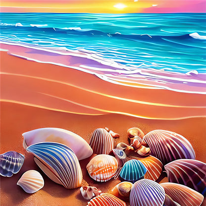 Fantasy Sea Shell - Full Round Drill Diamond Painting 30*30CM