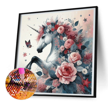 Unicorn - Full Round Drill Diamond Painting 30*30CM