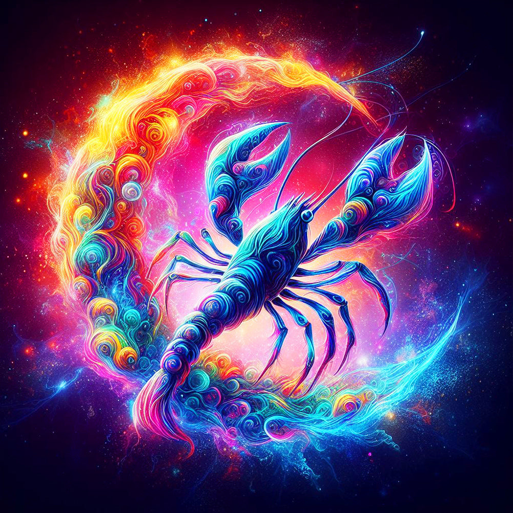 Vibe Scorpion - Full Round Drill Diamond Painting 30*30CM