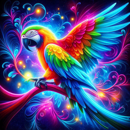 Ambiance Parrot - Full Round Drill Diamond Painting 30*30CM