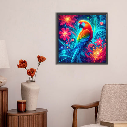 Atmospheric Color Parrot - Full Round Drill Diamond Painting 30*30CM