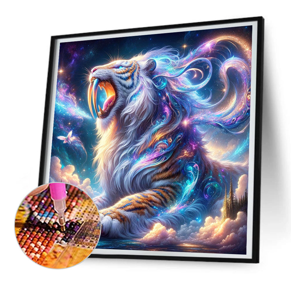 Atmosphere Cloud Tiger - Full Round Drill Diamond Painting 30*30CM