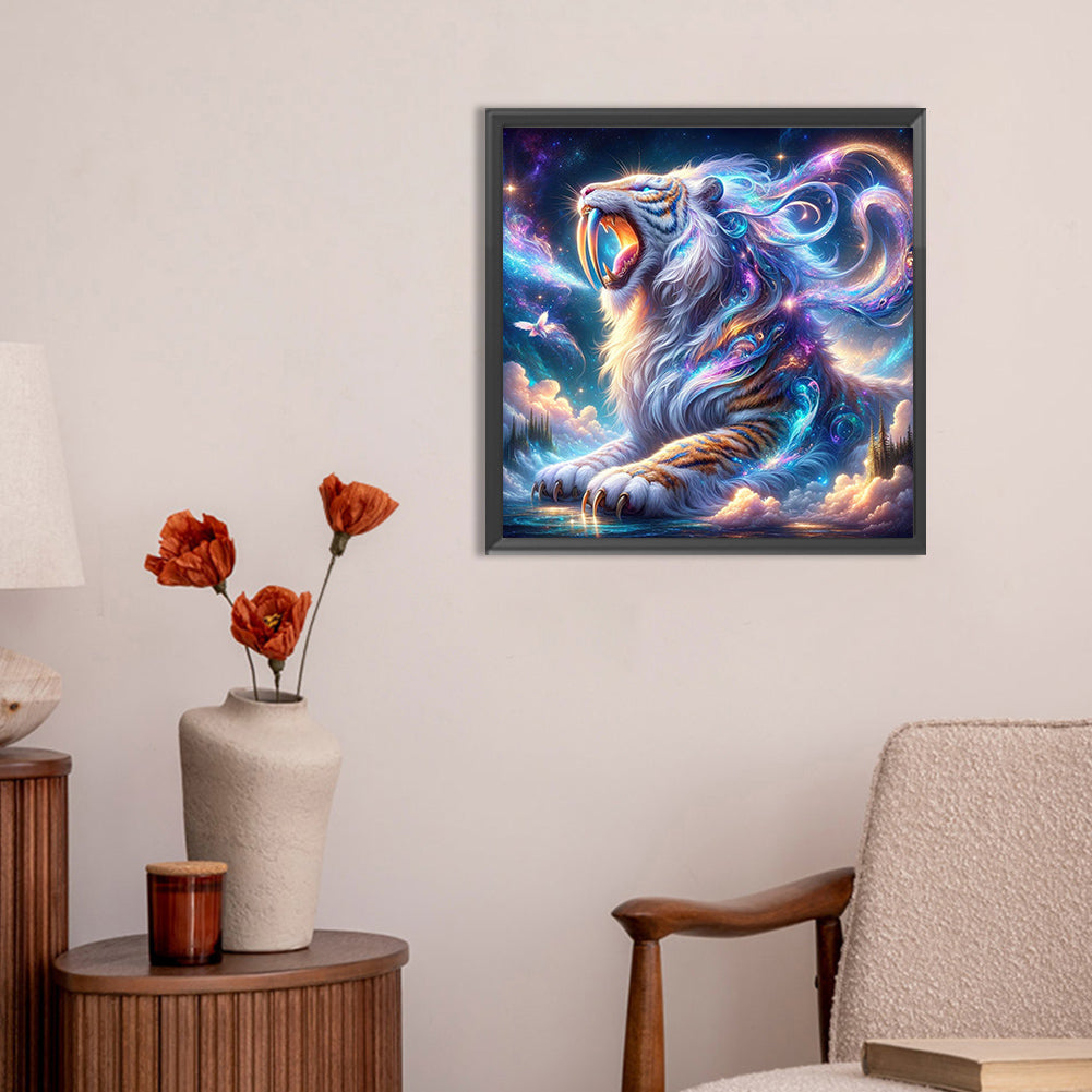 Atmosphere Cloud Tiger - Full Round Drill Diamond Painting 30*30CM