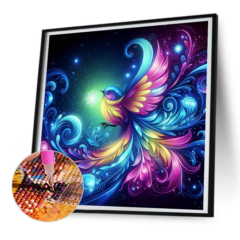 Atmosphere Dazzling Bird - Full Round Drill Diamond Painting 30*30CM