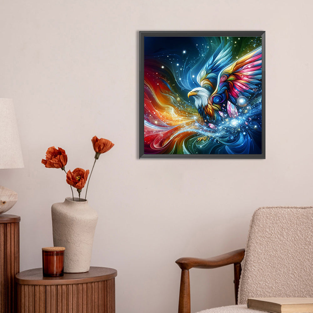 Atmosphere Color Eagle - Full Round Drill Diamond Painting 30*30CM