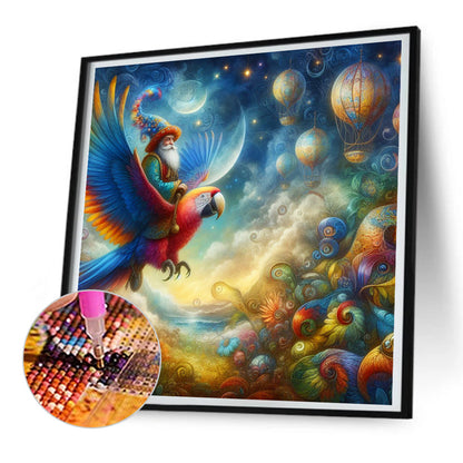 Ambiance Macaw - Full Round Drill Diamond Painting 30*30CM