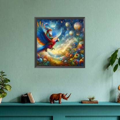 Ambiance Macaw - Full Round Drill Diamond Painting 30*30CM