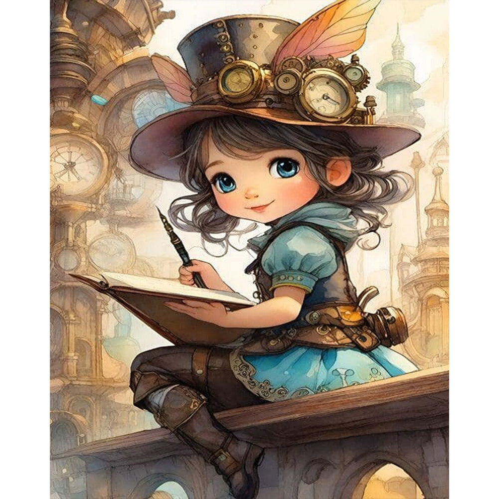 Elf Ear Girl - Full Square Drill Diamond Painting 40*50CM