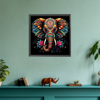 Color Elephant - Full Round Drill Diamond Painting 30*30CM