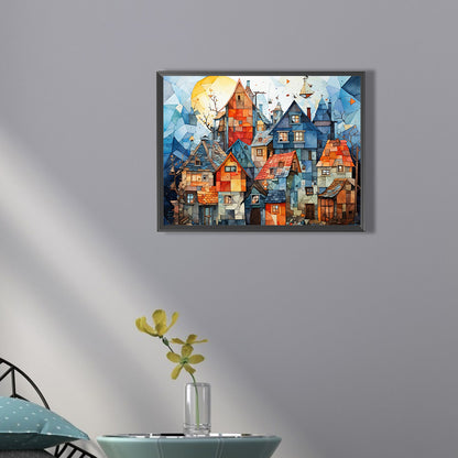 Colorful House - Full Square Drill Diamond Painting 40*30CM