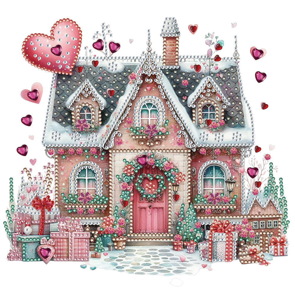 Love House - Special Shaped Drill Diamond Painting 30*30CM