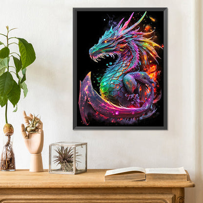 Colorful Dragon - Full Round Drill Diamond Painting 30*40CM