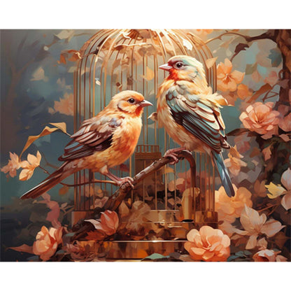 Bird On Branch - Full Square Drill Diamond Painting 50*40CM