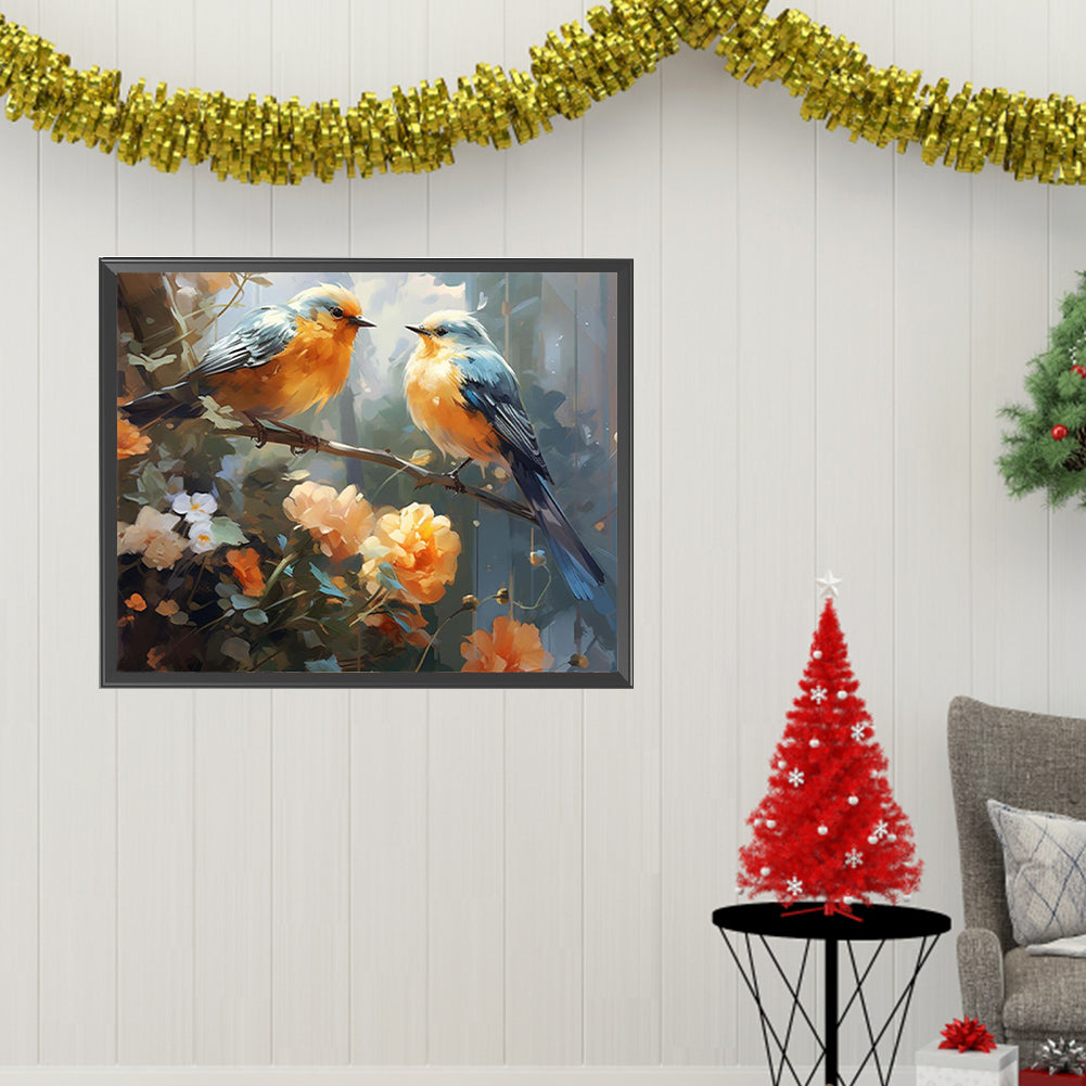 Bird On Branch - Full Square Drill Diamond Painting 50*40CM