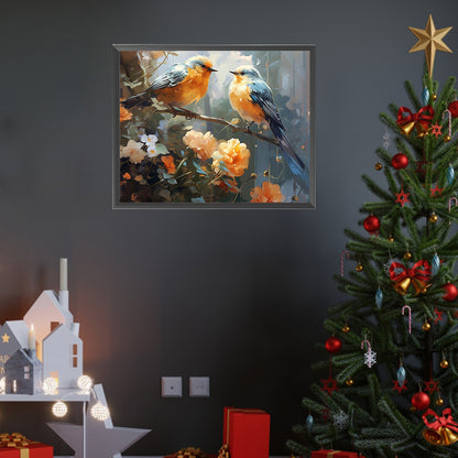 Bird On Branch - Full Square Drill Diamond Painting 50*40CM