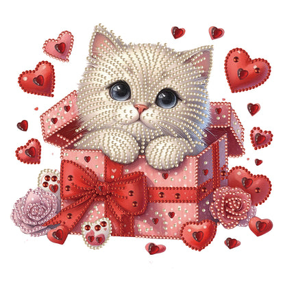 Surprised Cat - Special Shaped Drill Diamond Painting 30*30CM