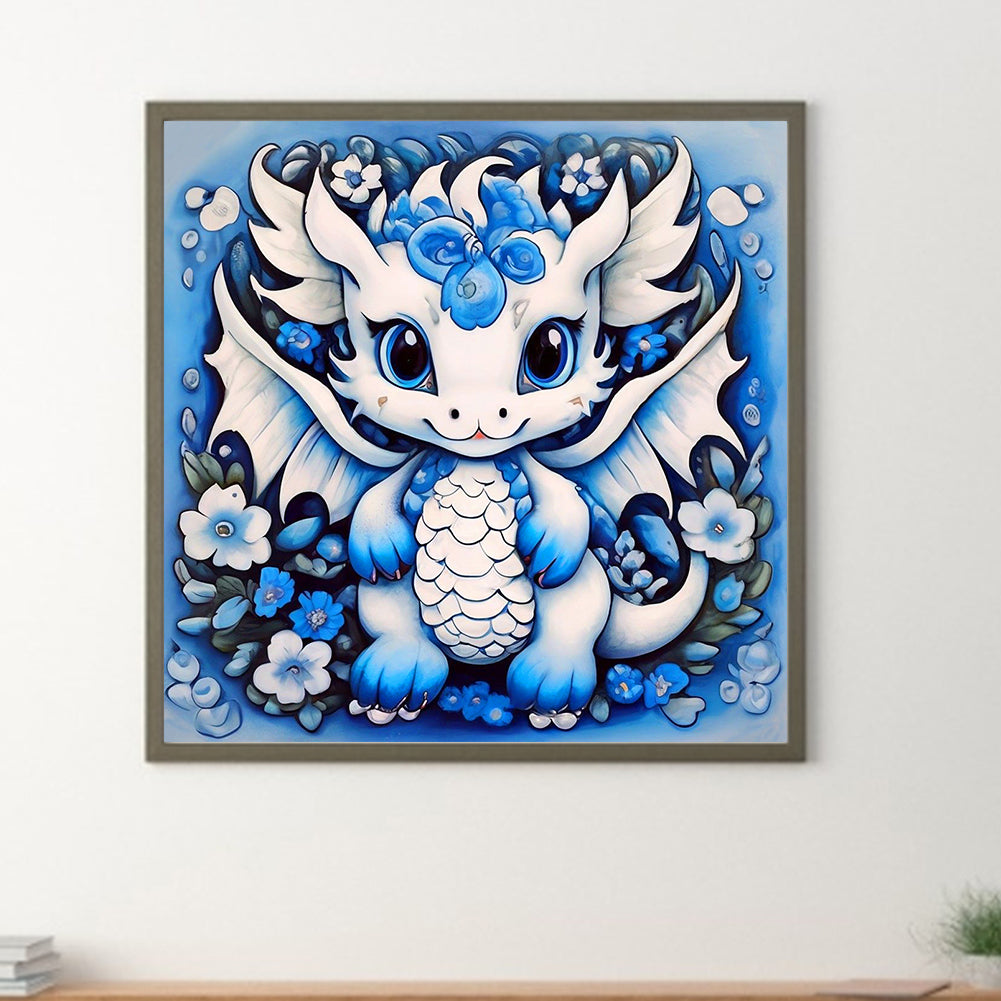 Little Flying Dragon - Full Round Drill Diamond Painting 30*30CM