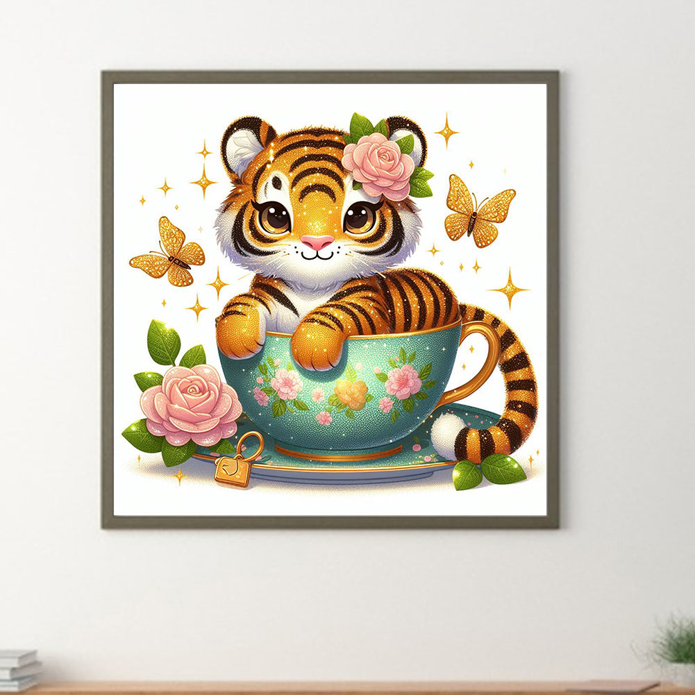 Little Tiger - Full Round Drill Diamond Painting 30*30CM