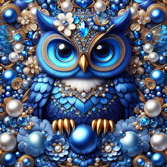 Owl - Full Round Drill Diamond Painting 30*30CM