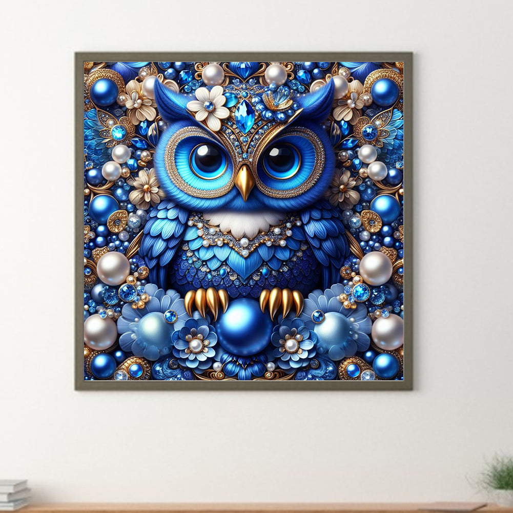 Owl - Full Round Drill Diamond Painting 30*30CM