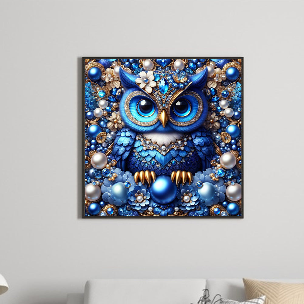 Owl - Full Round Drill Diamond Painting 30*30CM