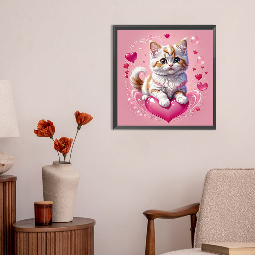 Cute Cat - Full Round Drill Diamond Painting 30*30CM