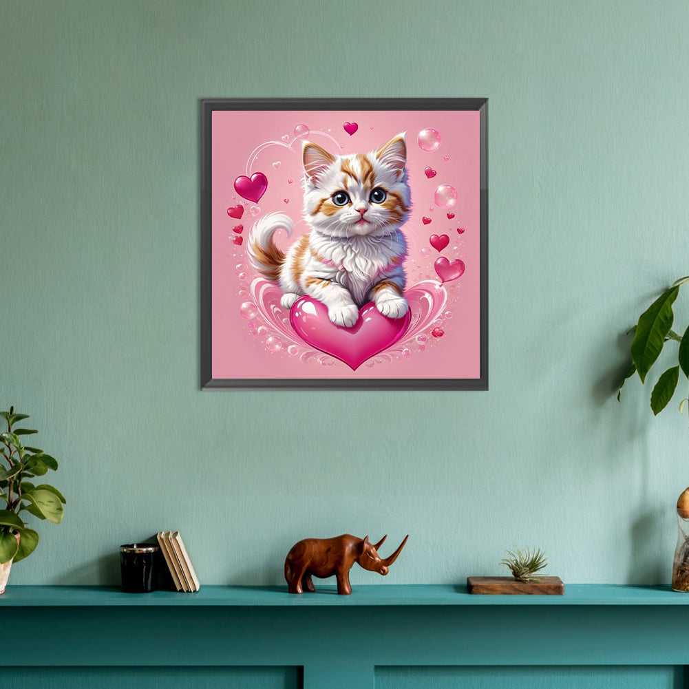 Cute Cat - Full Round Drill Diamond Painting 30*30CM