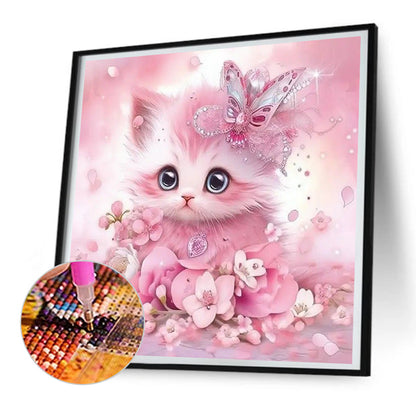 Cute Cat - Full Round Drill Diamond Painting 30*30CM