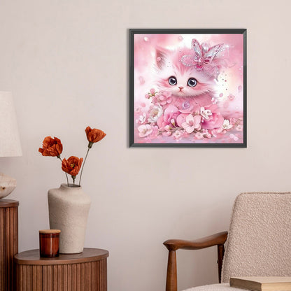 Cute Cat - Full Round Drill Diamond Painting 30*30CM