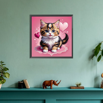 Cute Cat - Full Round Drill Diamond Painting 30*30CM