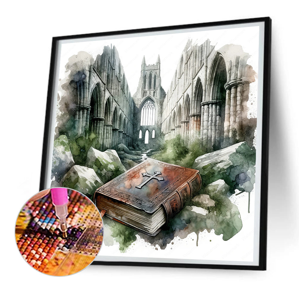 God Bless You Bible - Full Round Drill Diamond Painting 30*30CM