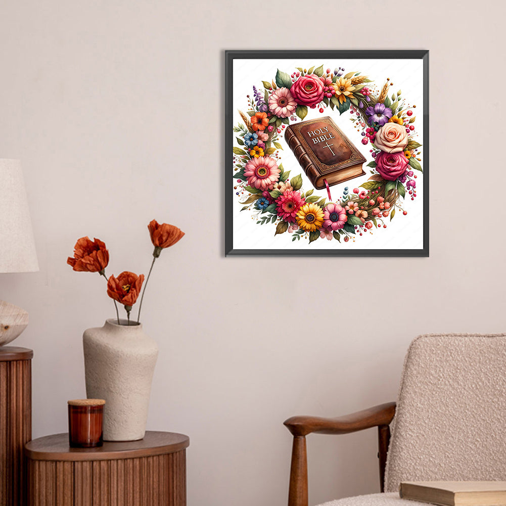 God Bless You Bible - Full Round Drill Diamond Painting 30*30CM
