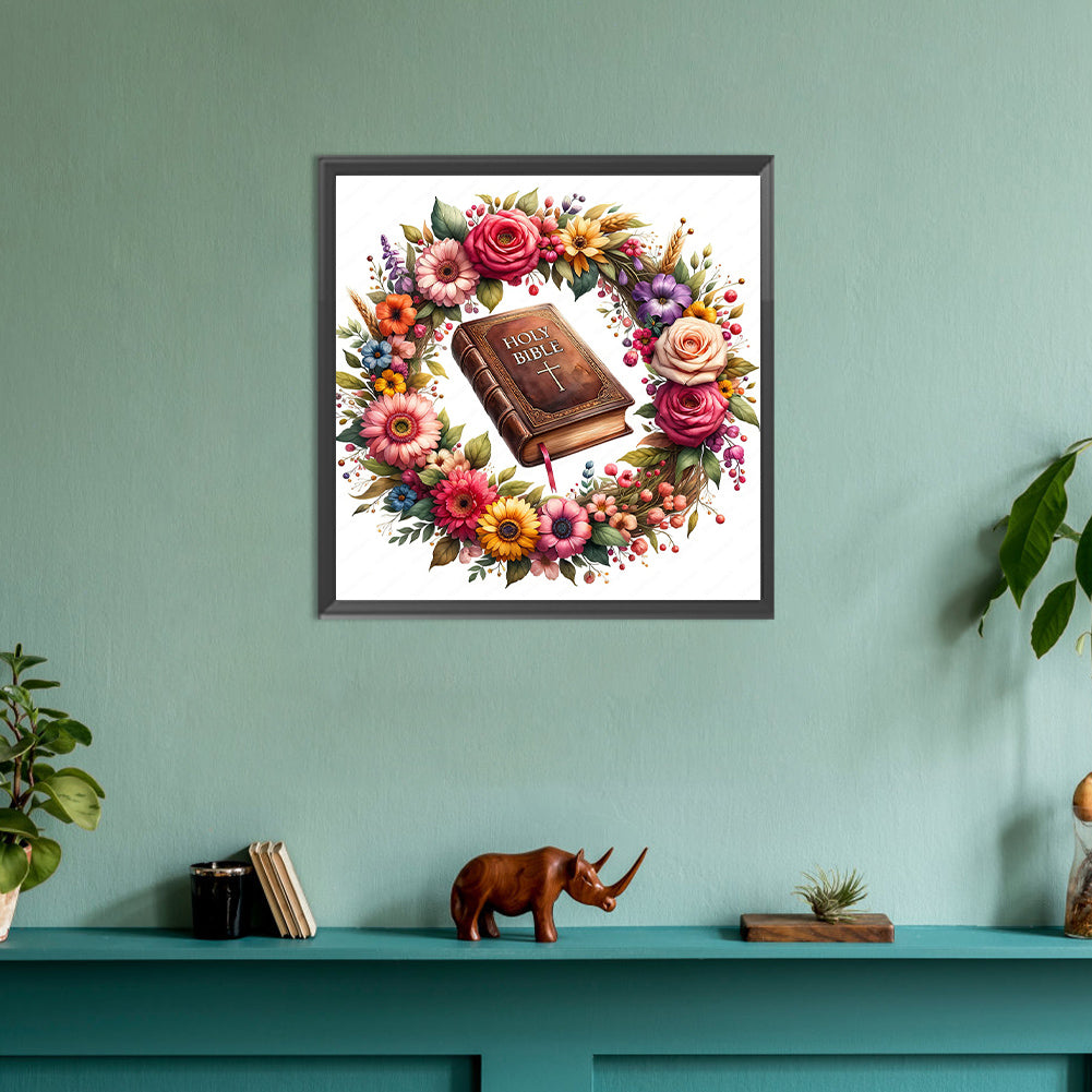 God Bless You Bible - Full Round Drill Diamond Painting 30*30CM