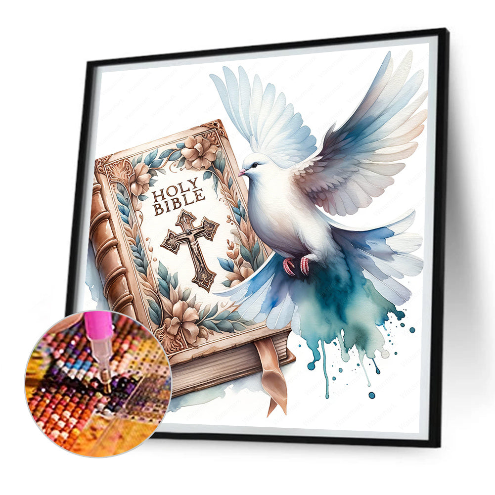 God Bless You Bible - Full Round Drill Diamond Painting 30*30CM