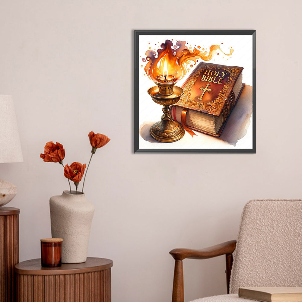 God Bless You Bible - Full Round Drill Diamond Painting 30*30CM