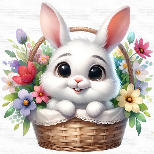 Easter Bunny - Full Round Drill Diamond Painting 30*30CM