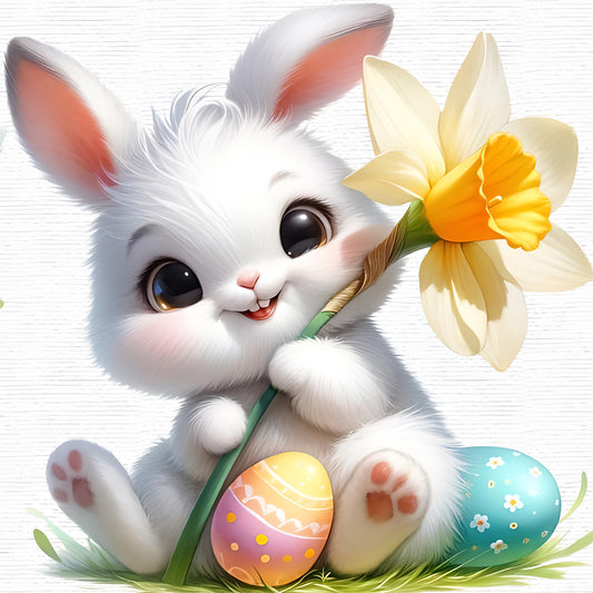 Easter Bunny - Full Round Drill Diamond Painting 30*30CM