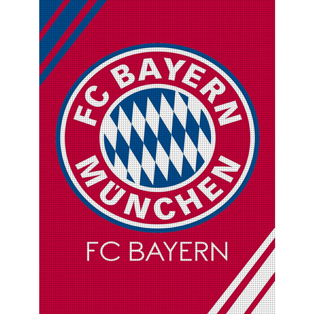 Bayern Munich Club Logo - 11CT Stamped Cross Stitch 30*40CM