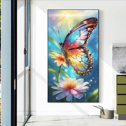 Colorful Butterfly - Full Round Drill Diamond Painting 40*70CM