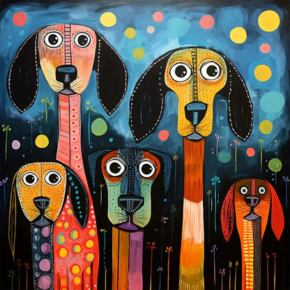 Color Puppy - Full Round Drill Diamond Painting 40*40CM