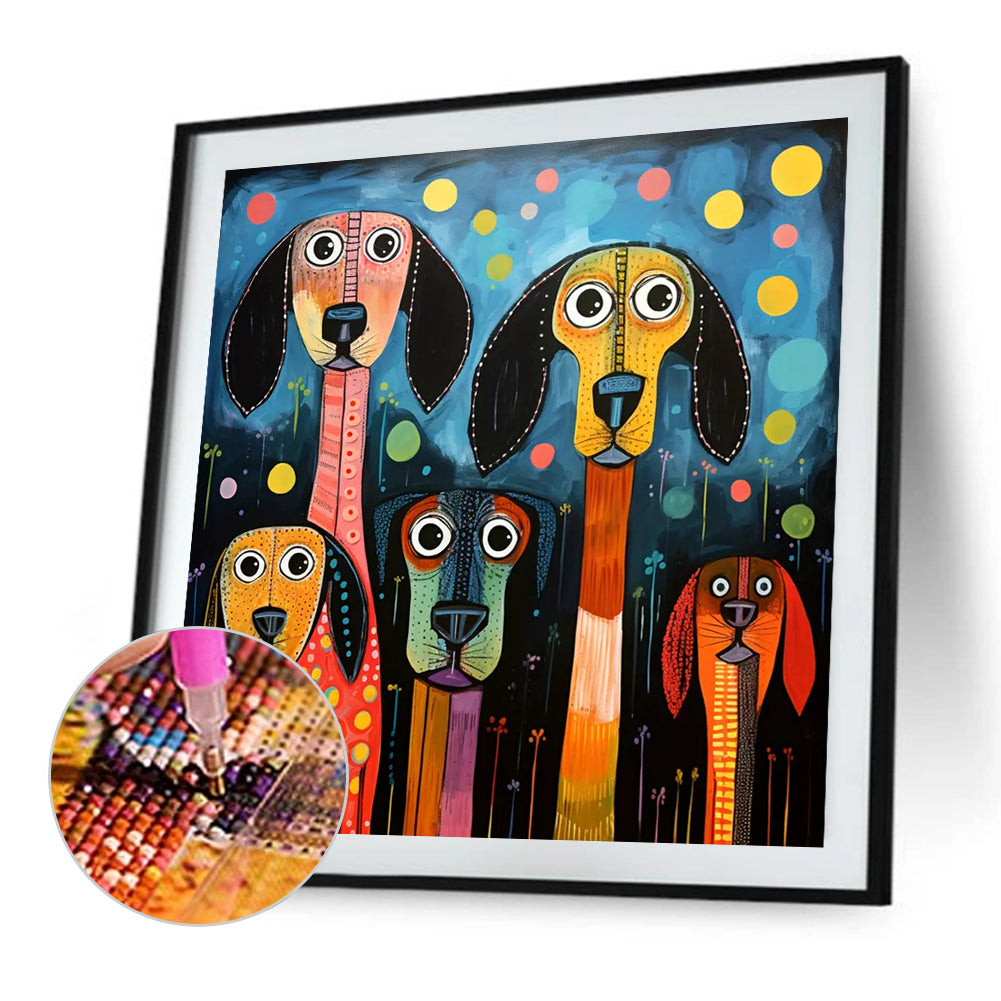 Color Puppy - Full Round Drill Diamond Painting 40*40CM