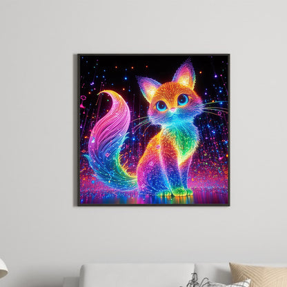 Rainbow Fox - Full Round Drill Diamond Painting 30*30CM