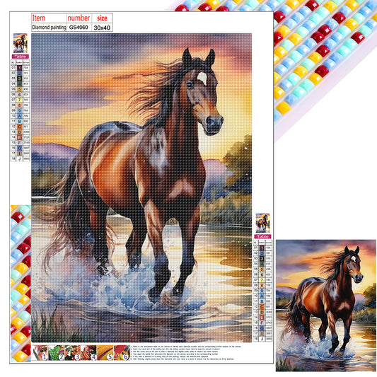 Horse - Full Square Drill Diamond Painting 30*40CM