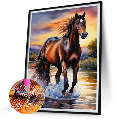 Horse - Full Square Drill Diamond Painting 30*40CM