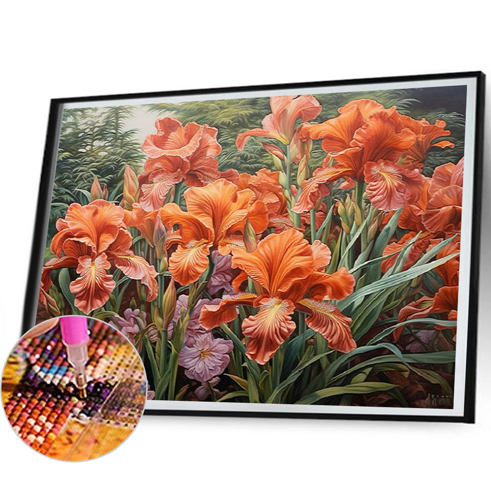 Poppy Flower - Full Square Drill Diamond Painting 50*40CM